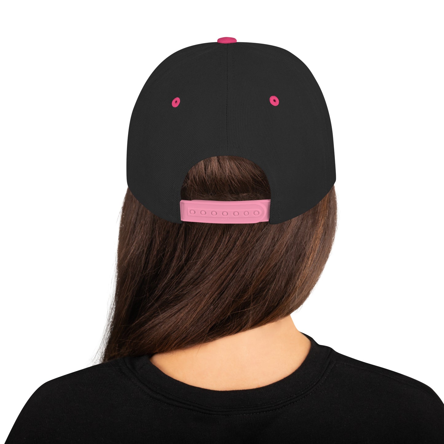 DAPrDAN Classic Flat Bill Cap (Black/Pink)