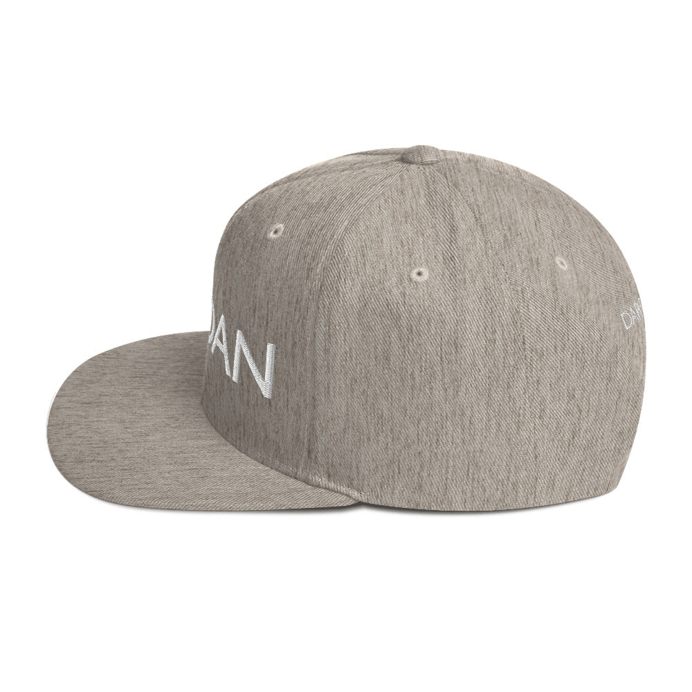 DAPrDAN Classic Flat Bill Cap (Grey/Natural)