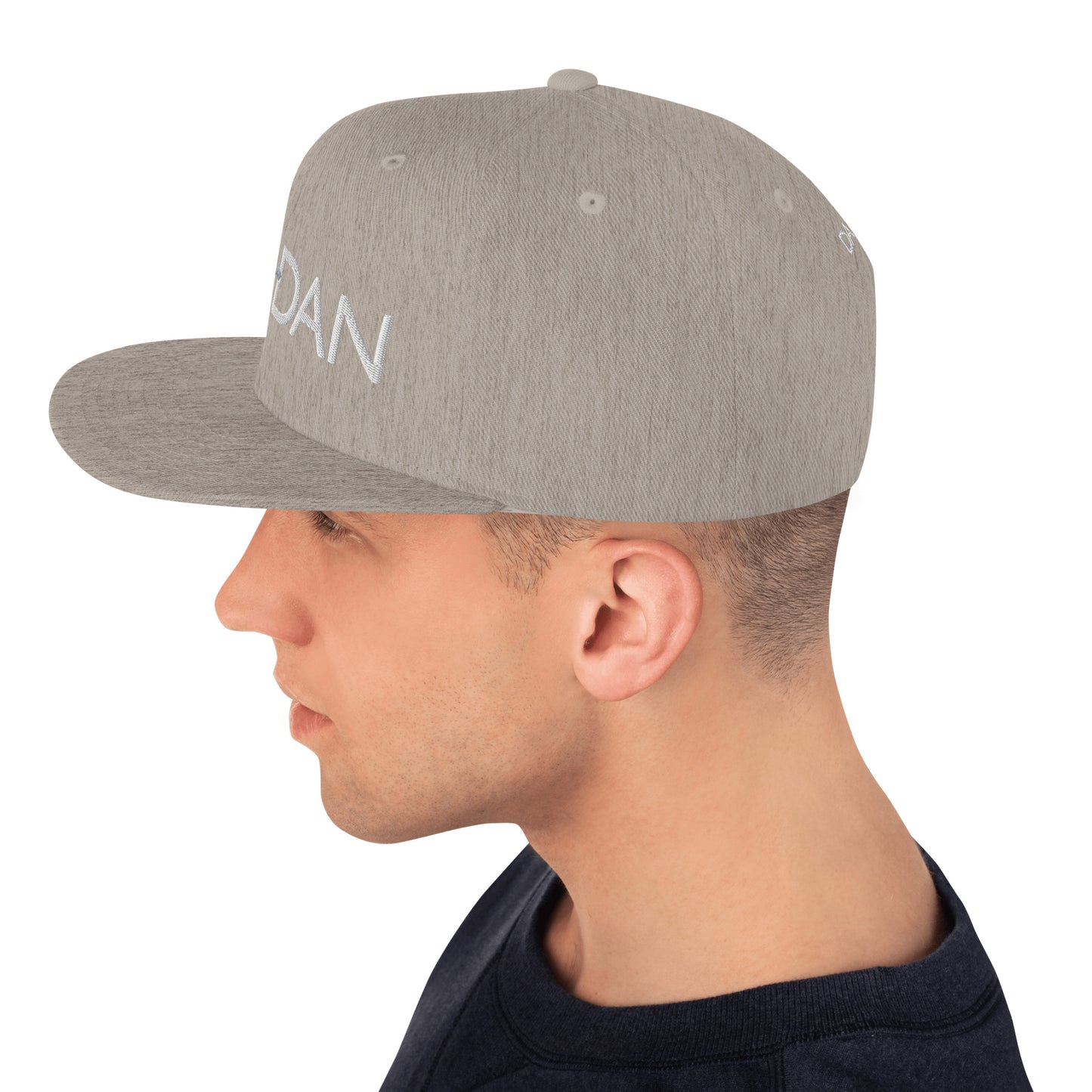 DAPrDAN Classic Flat Bill Cap (Grey/Natural)