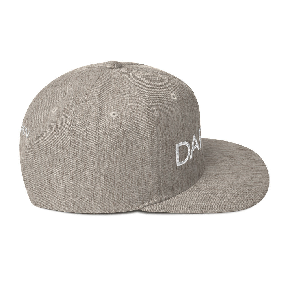 DAPrDAN Classic Flat Bill Cap (Grey/Natural)