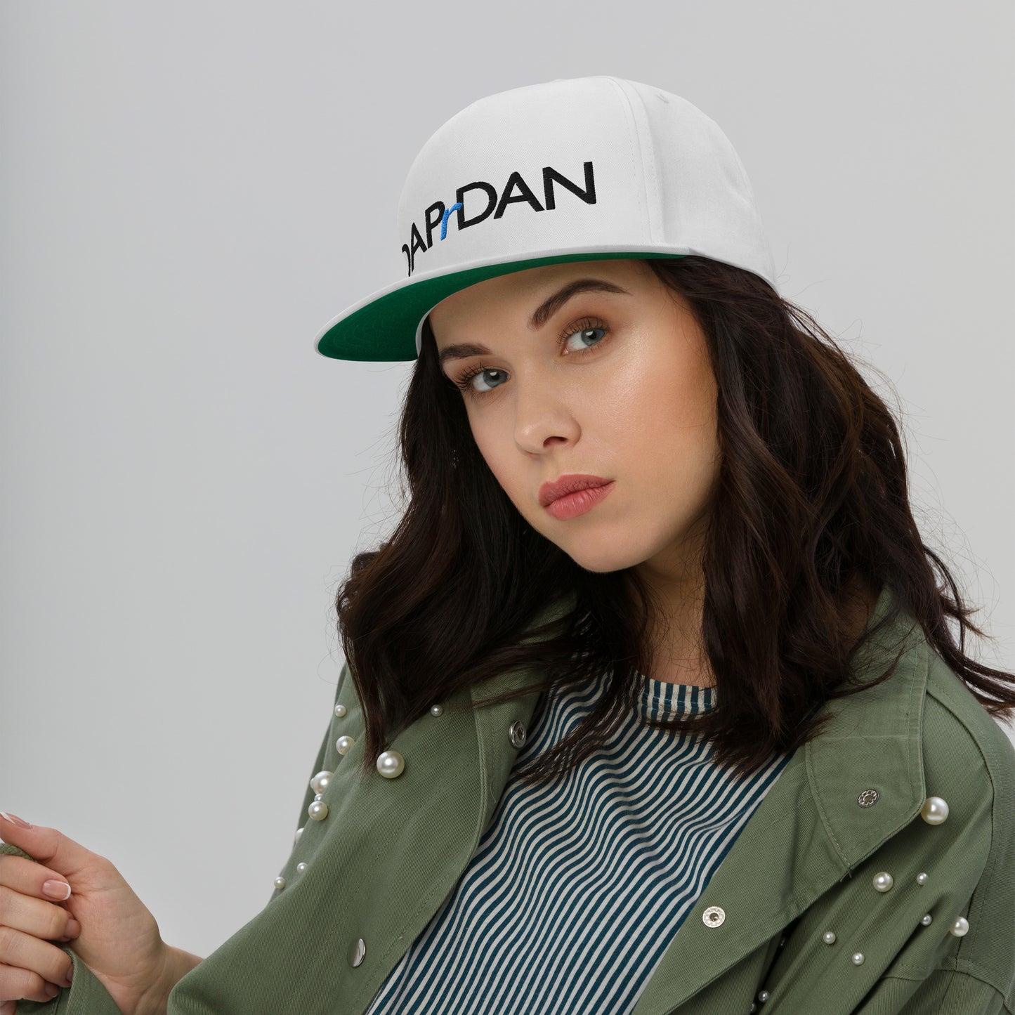 DAPrDAN Classic Flat Bill Cap (White)