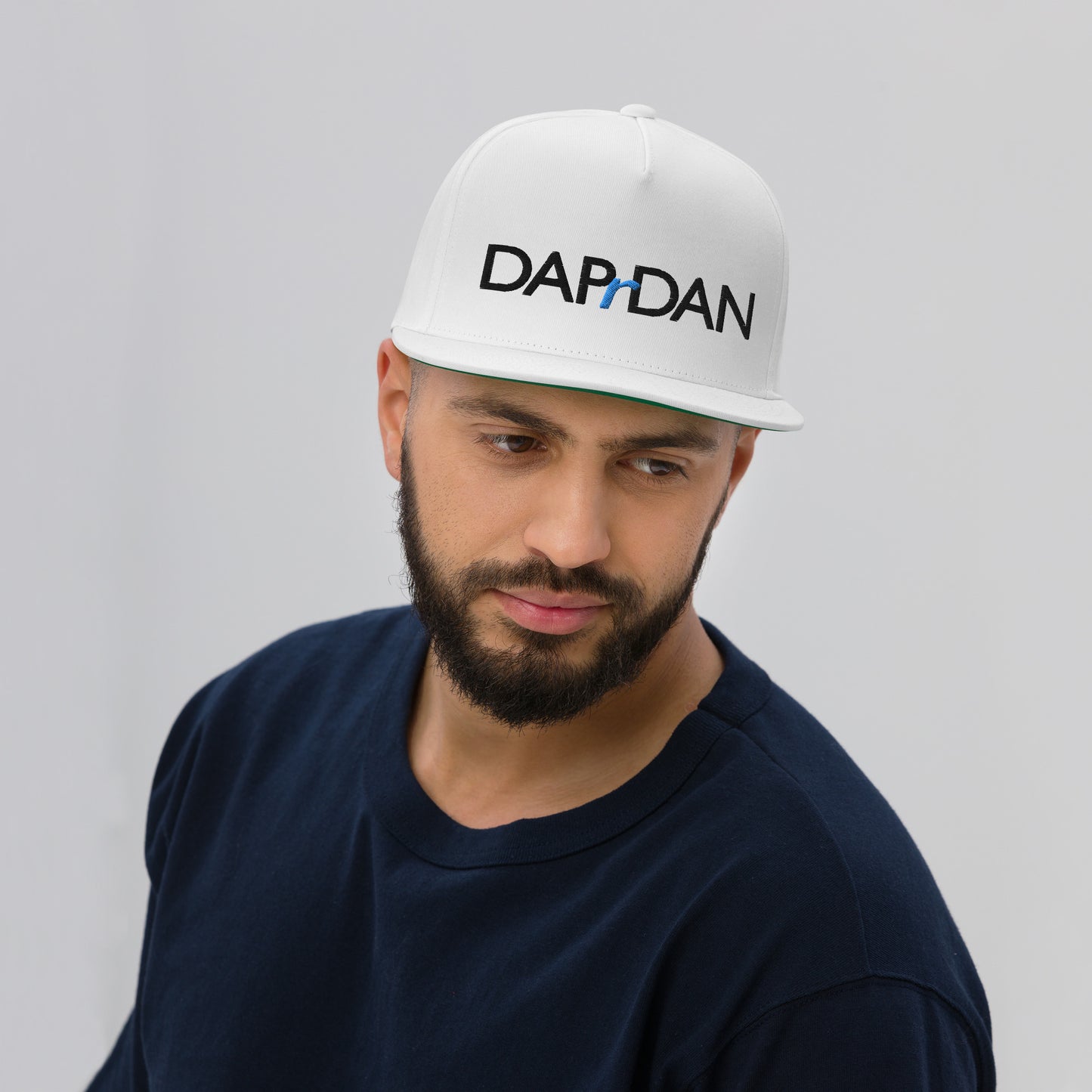 DAPrDAN Classic Flat Bill Cap (White)